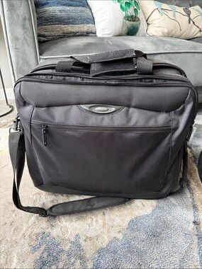 Targus Black Rolling Laptop Briefcase with Shoulder Strap